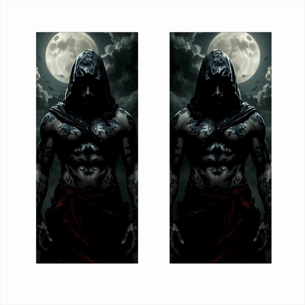 Set 2 stickere decorative pentru stalpii usilor, print autoadeziv de inalta rezolutie, dimensine 2 buc x 50 x 22 cm , cod: AVX-SSU-27 FAVLine Selection