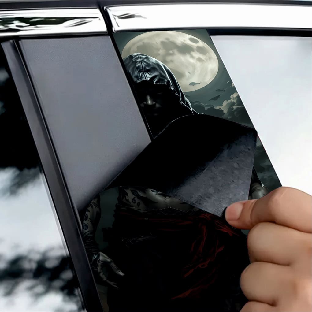 Set 2 stickere decorative pentru stalpii usilor, print autoadeziv de inalta rezolutie, dimensine 2 buc x 50 x 22 cm , cod: AVX-SSU-27 FAVLine Selection