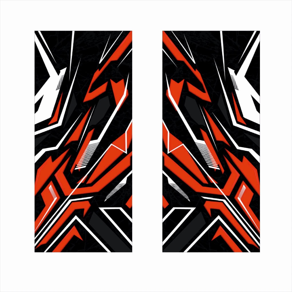 Set 2 stickere decorative pentru stalpii usilor, print autoadeziv de inalta rezolutie, dimensine 2 buc x 50 x 22 cm , cod: AVX-SSU-28 FAVLine Selection