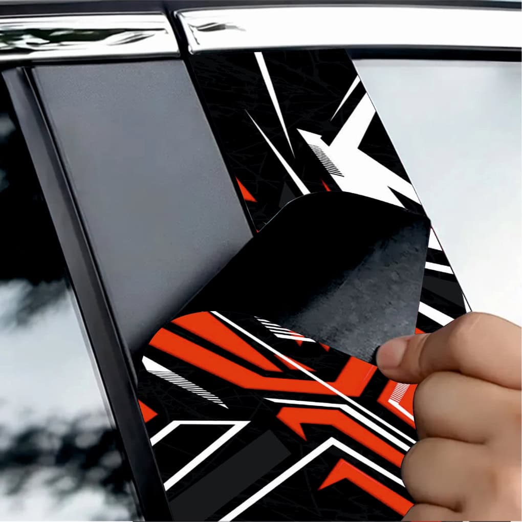 Set 2 stickere decorative pentru stalpii usilor, print autoadeziv de inalta rezolutie, dimensine 2 buc x 50 x 22 cm , cod: AVX-SSU-28 FAVLine Selection