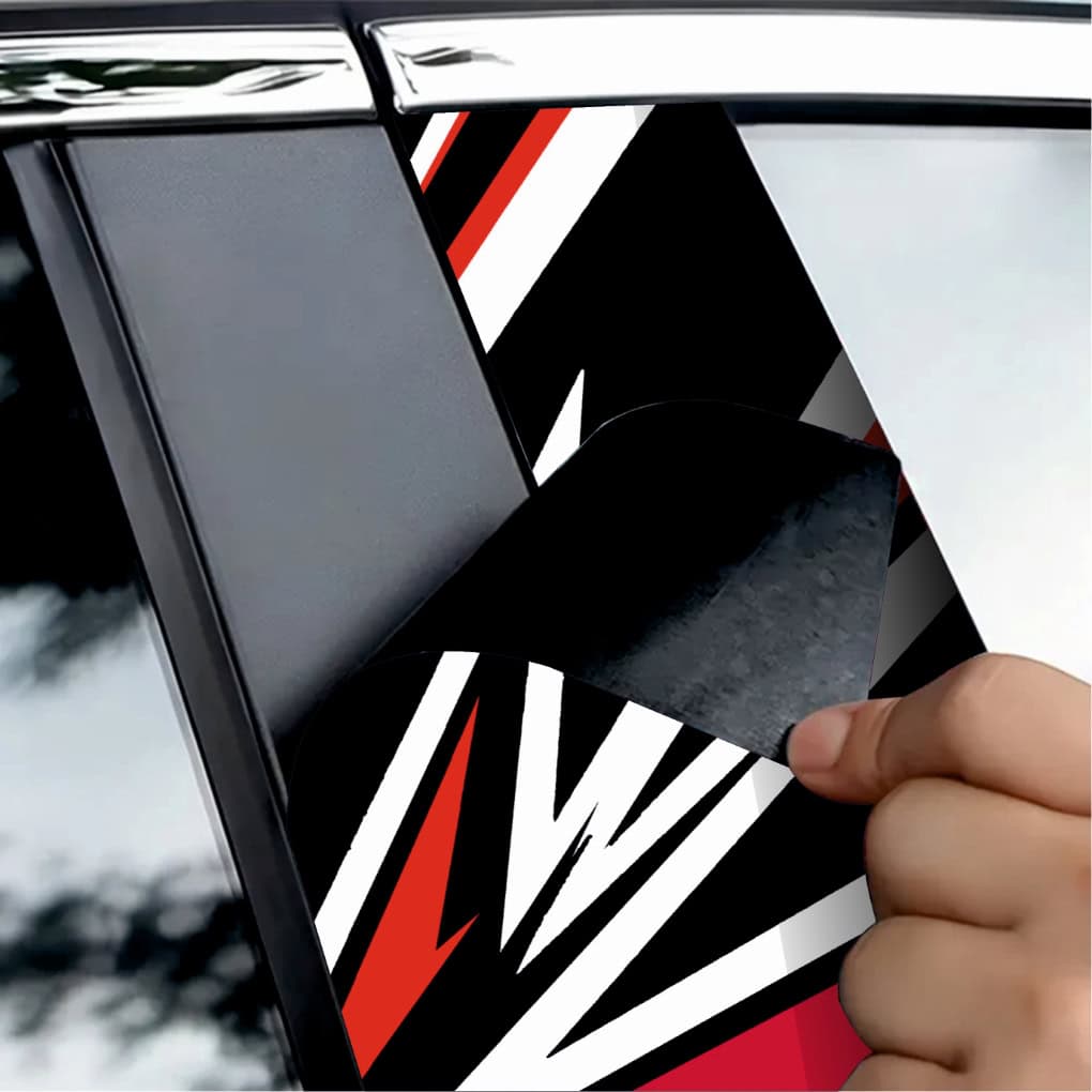 Set 2 stickere decorative pentru stalpii usilor, print autoadeziv de inalta rezolutie, dimensine 2 buc x 50 x 22 cm , cod: AVX-SSU-29 FAVLine Selection