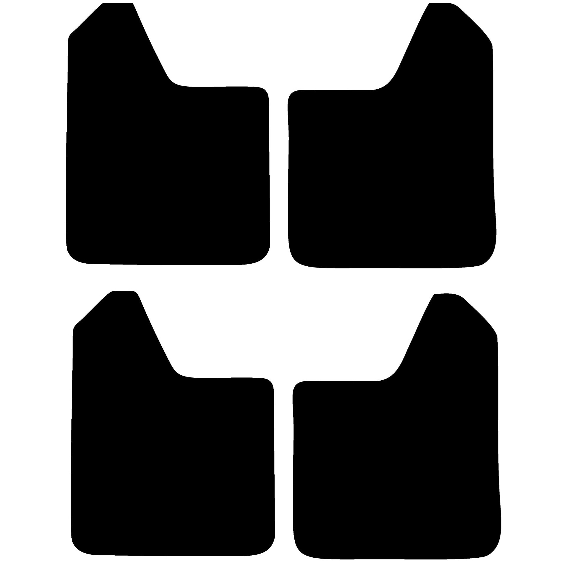 Set 4 Aparatori Noroi SPORT din cauciuc pentru autoturisme, universale, model Blank, dimensiune 30 x 23cm FAVLine Selection