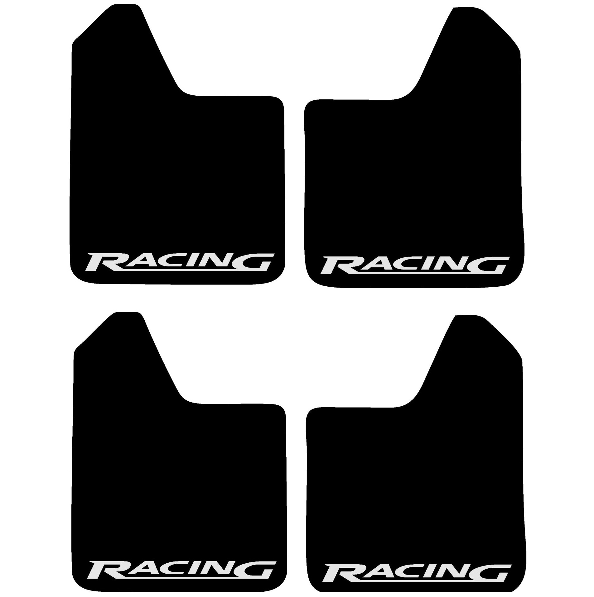 Set 4 Aparatori Noroi SPORT din cauciuc pentru autoturisme, universale, model Racing, dimensiune 30 x 23cm FAVLine Selection