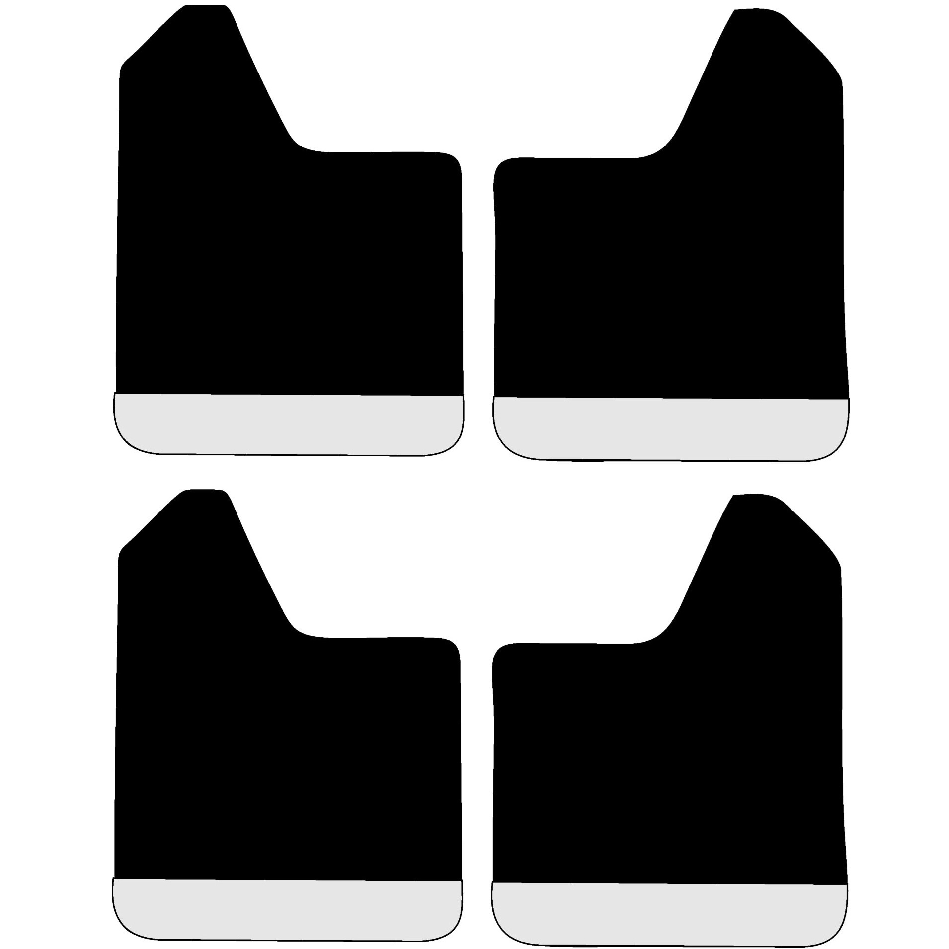 Set 4 Aparatori Noroi SPORT din cauciuc pentru autoturisme, universale, model Silver, dimensiune 30 x 23cm FAVLine Selection