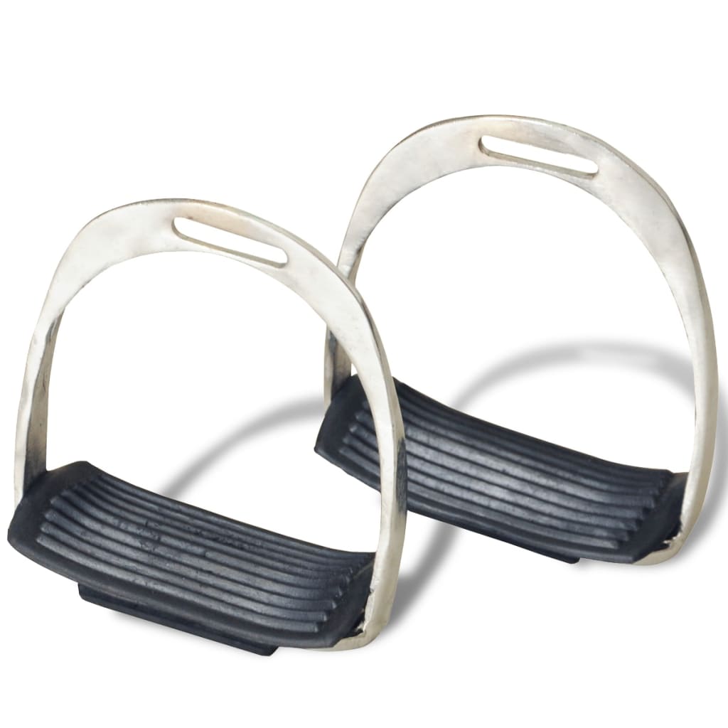 Set echitație 5-in-1 cu șa 44,5 cm din piele naturală, negru GartenMobel Dekor