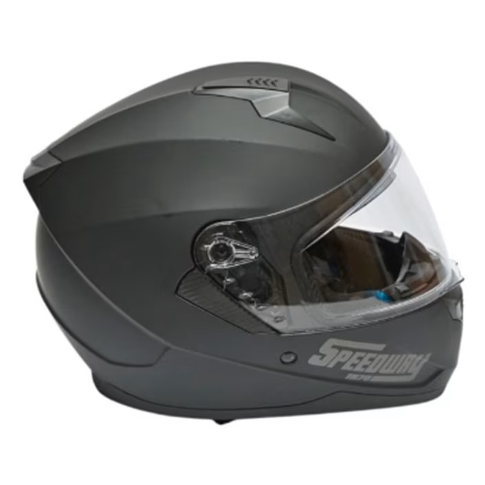 Casca moto integrala negru mat cu viziera transparenta si ochelari de soare, marimea L, model Arcane II FAVLine Selection