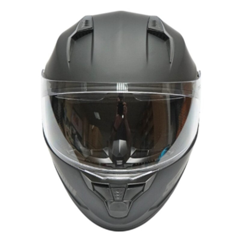 Casca moto integrala negru mat cu viziera transparenta si ochelari de soare, marimea L, model Arcane II FAVLine Selection