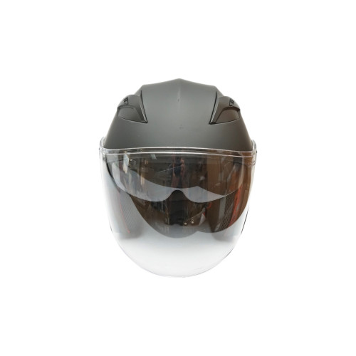 Casca moto tip jet neagra cu viziera transparenta si ochelari de soare, marimea L, model Urban FAVLine Selection