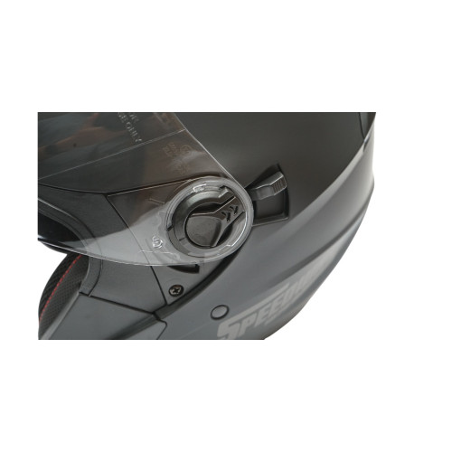 Casca moto tip jet neagra cu viziera transparenta si ochelari de soare, marimea L, model Urban FAVLine Selection