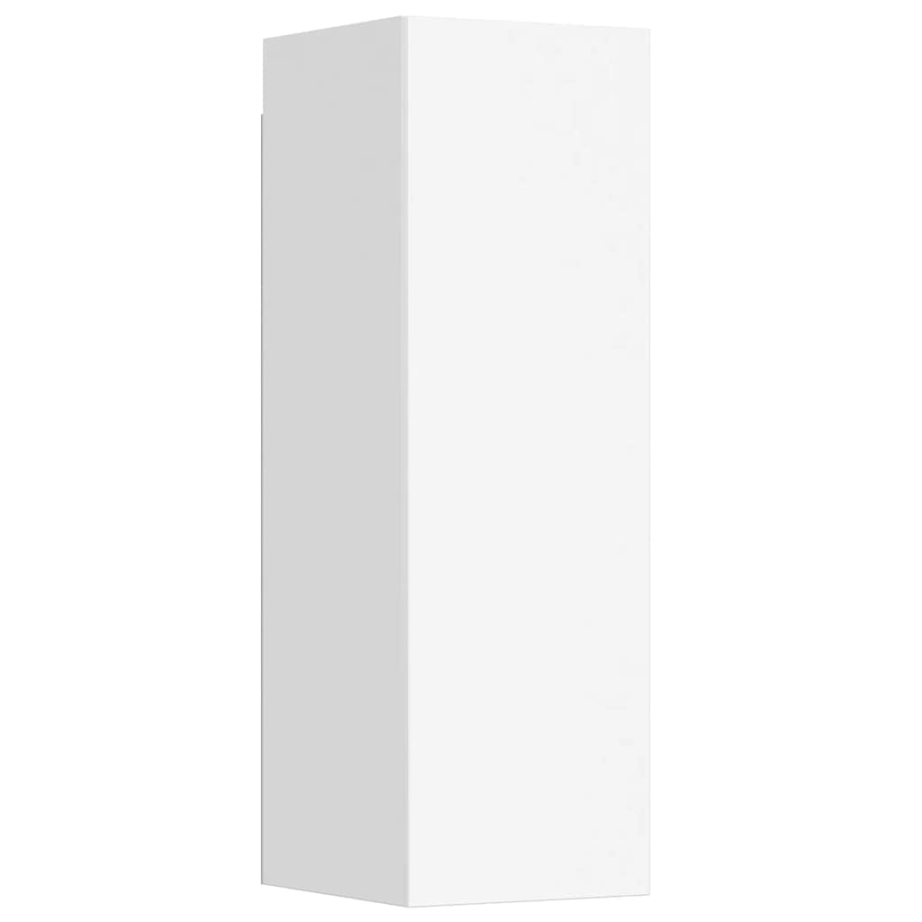 Set dulapuri TV, 5 piese, alb, lemn prelucrat GartenMobel Dekor