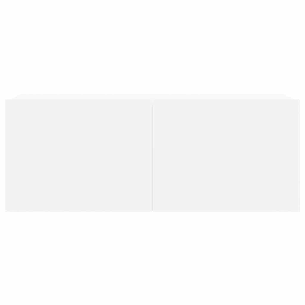 Set dulapuri TV, 8 piese, alb, lemn prelucrat GartenMobel Dekor