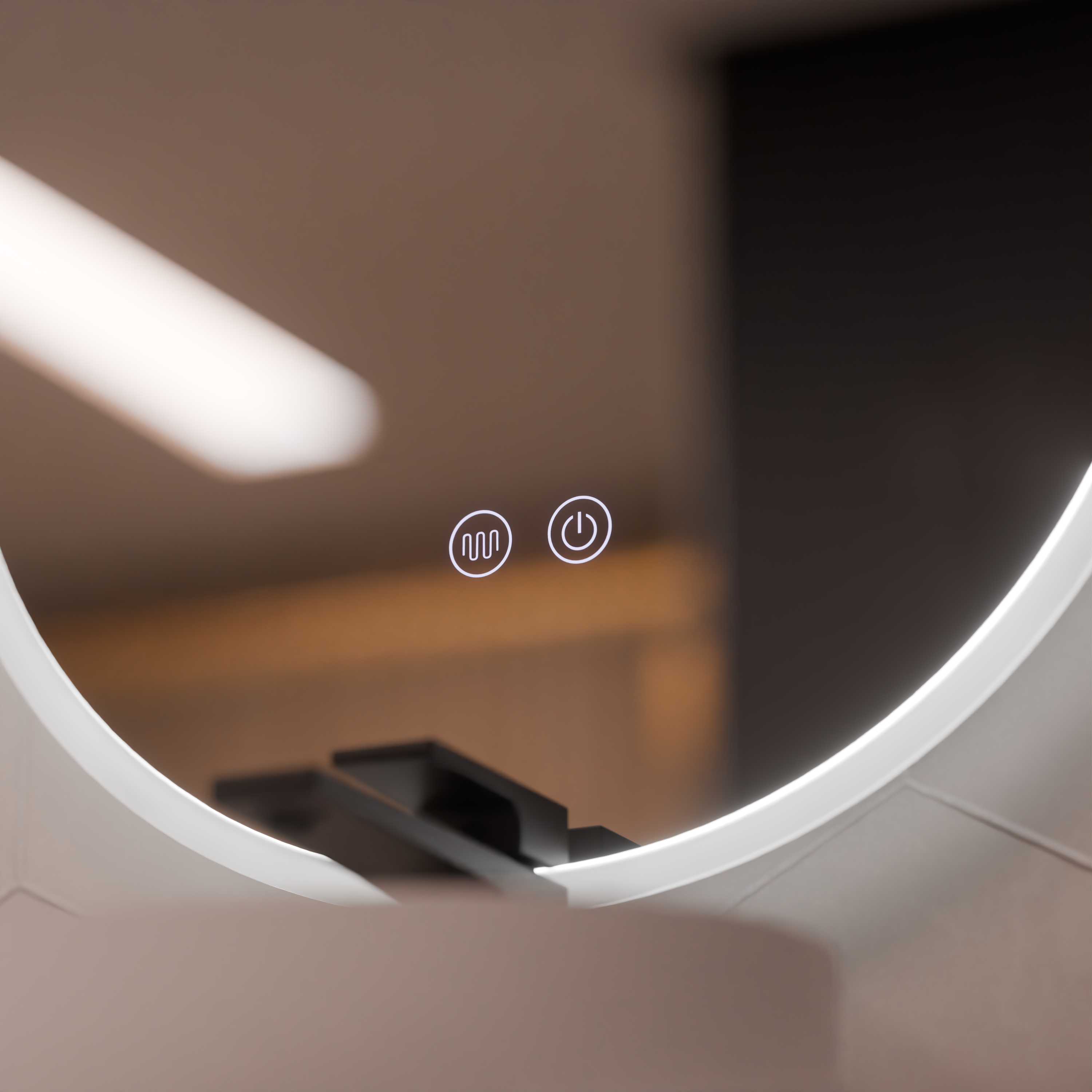 Oglinda LED Ovala 60x80cm Llexort, Touch, Sistem Dezaburire, Dimabila ModernLight Concept