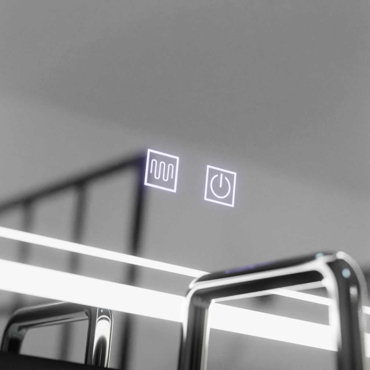 Oglinda LED Rectangulara, 60x80cm, KOVEN Touch, Sistem Dezaburire,Dimabila ModernLight Concept