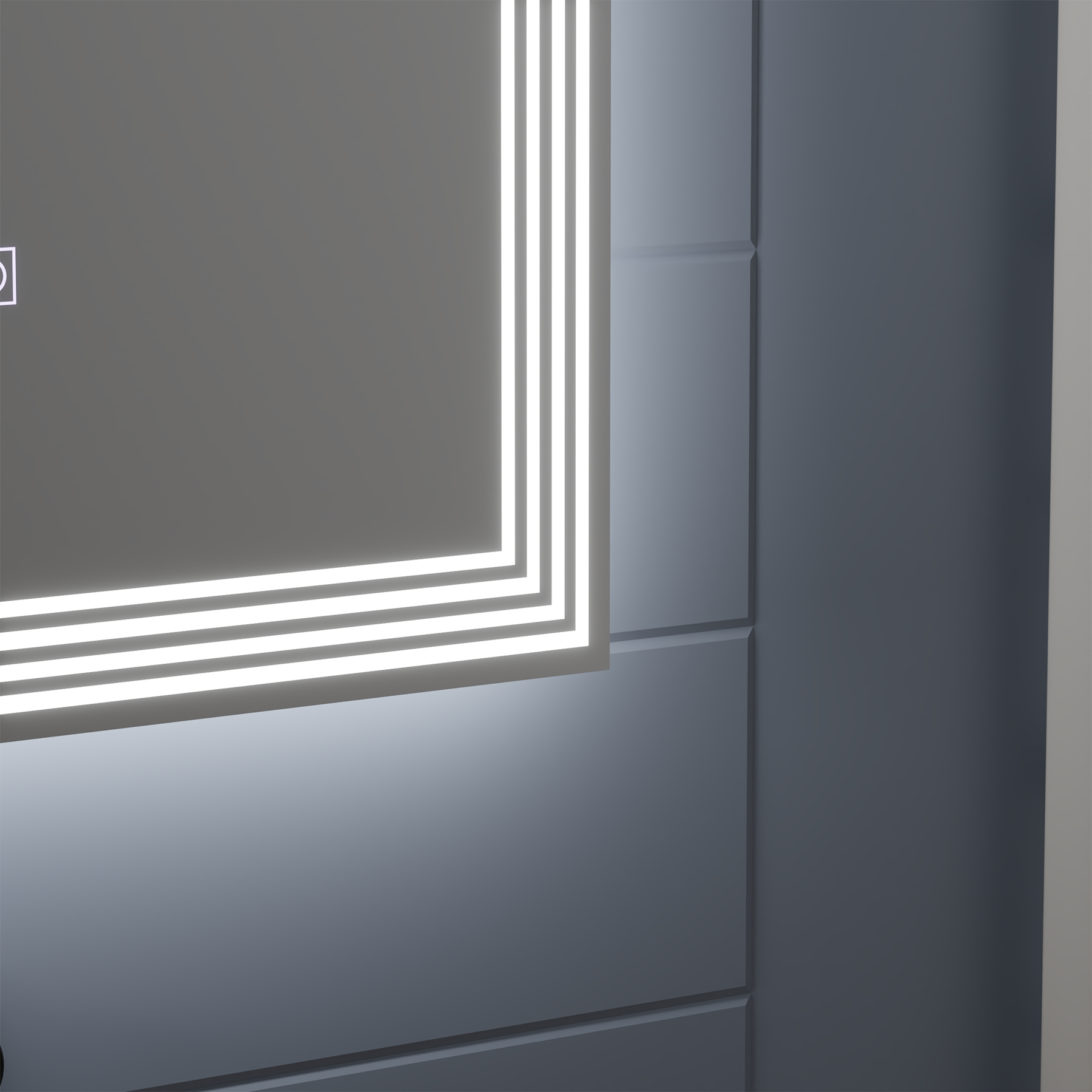 Oglinda LED Rectangulara, Dezaburire, 50x70cm, ADIS Basic Touch ModernLight Concept