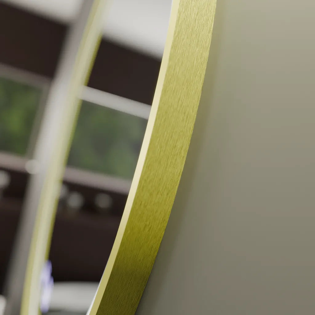 Oglinda LED Rotunda, 80cm, Glanz Touch, Sistem Dezaburire, Dimabila ModernLight Concept