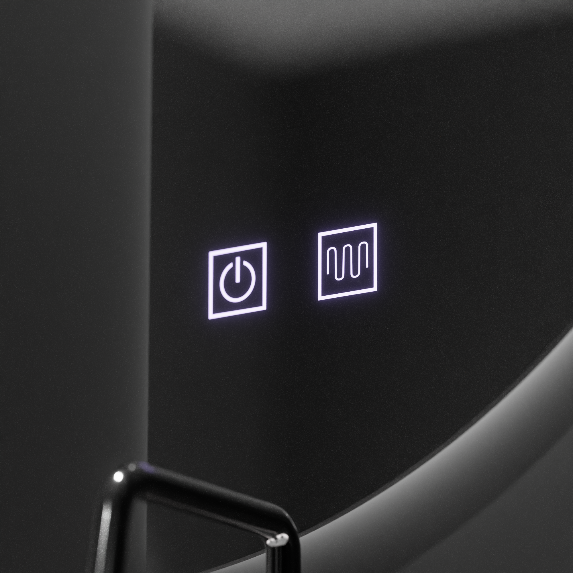 Oglinda LED Semiluna 50x100cm, Arcuat Touch, Sistem Dezaburire, Dimabila ModernLight Concept