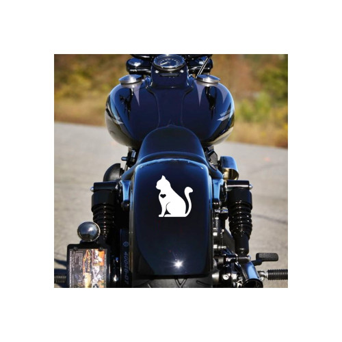 Abtibild Pisica auto decorativ 13x11cm Cod: YGT-13 Automotive TrustedCars