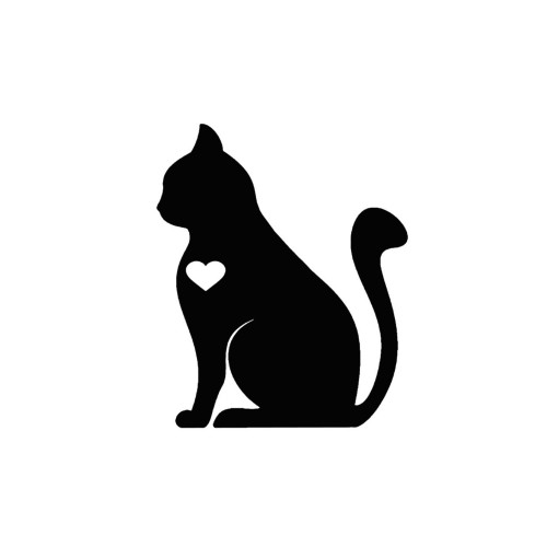 Abtibild Pisica auto decorativ 13x11cm Cod: YGT-13 Automotive TrustedCars