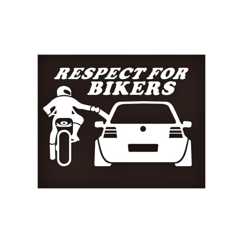 Abtibild Respect For Bikers auto moto decorativ Cod: XL-19 Automotive TrustedCars