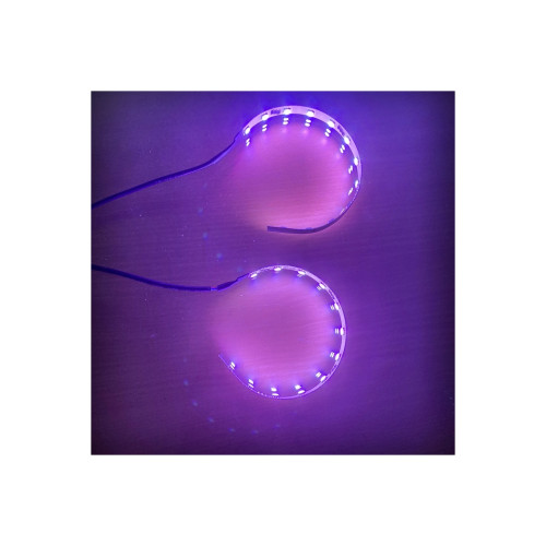 Led devil eyes LED RGB magic color pentru lupe far Control cu aplicatie pe telefon Voltaj 12V Cod: OSR-RGB-02APP Automotive TrustedCars