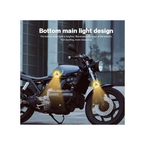 Set 2 lampi magnetice triunghi flash cu telecomanda si baterie reincarcabila RGB+W Cod: HH-037 Automotive TrustedCars