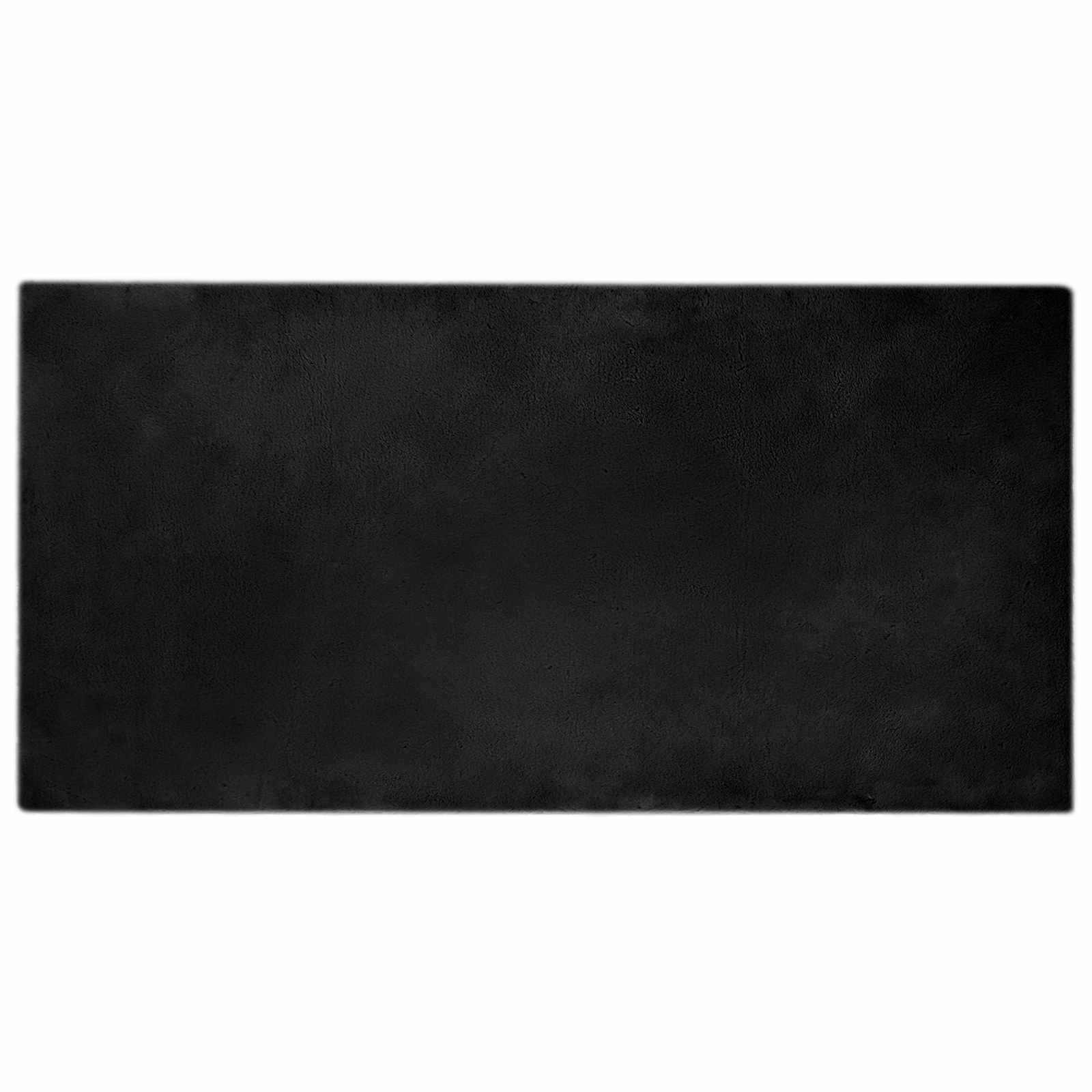 Covor din Blană Faux de Iepure Olite Negru 100 x 200 cm GartenMobel Dekor