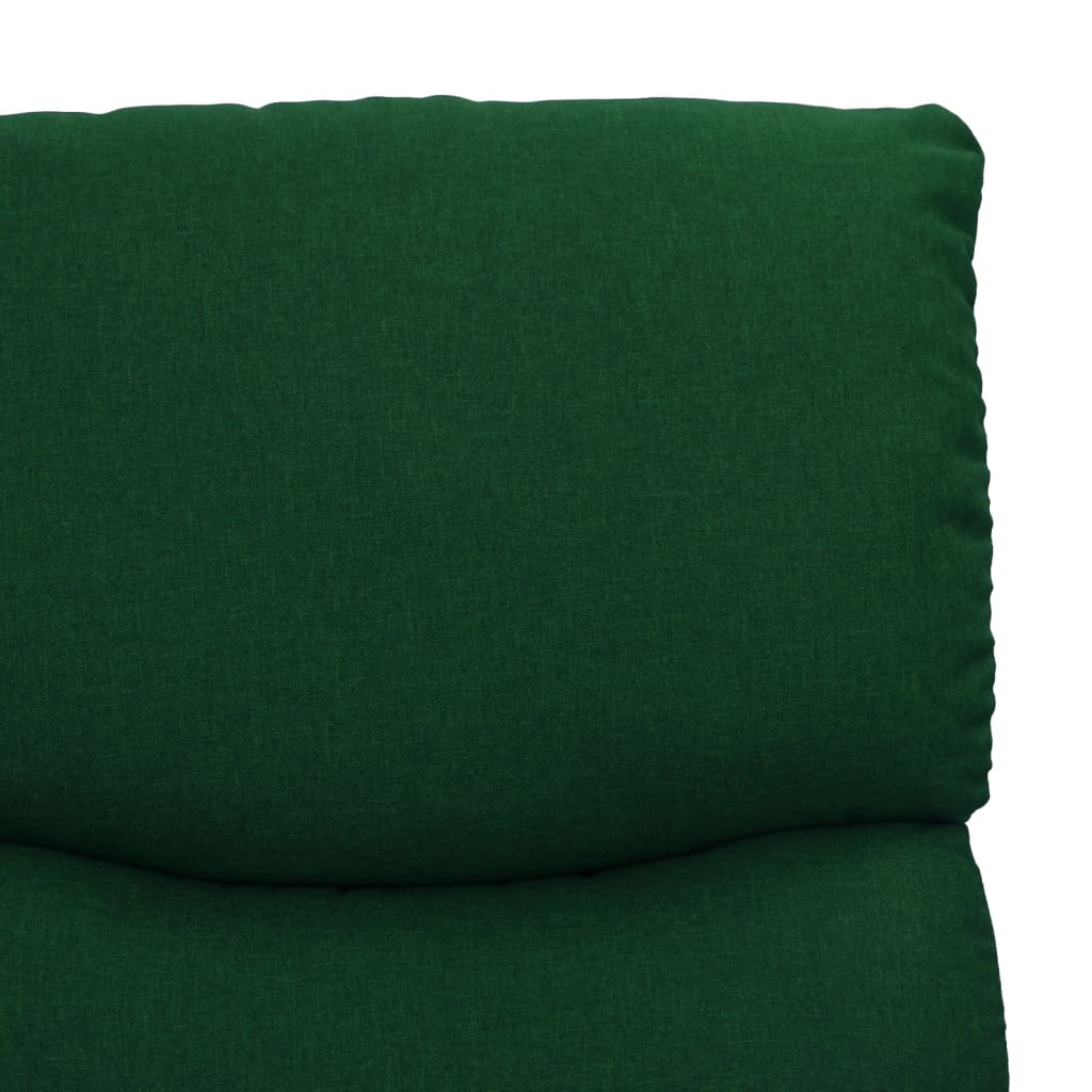 Fotoliu de masaj cu ridicare, verde închis, material textil GartenMobel Dekor