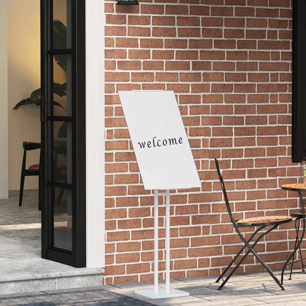 Panouri pentru Târguri 2 pcs Alb 26.5 x 26.5 x 127 cm Fier GartenMobel Dekor