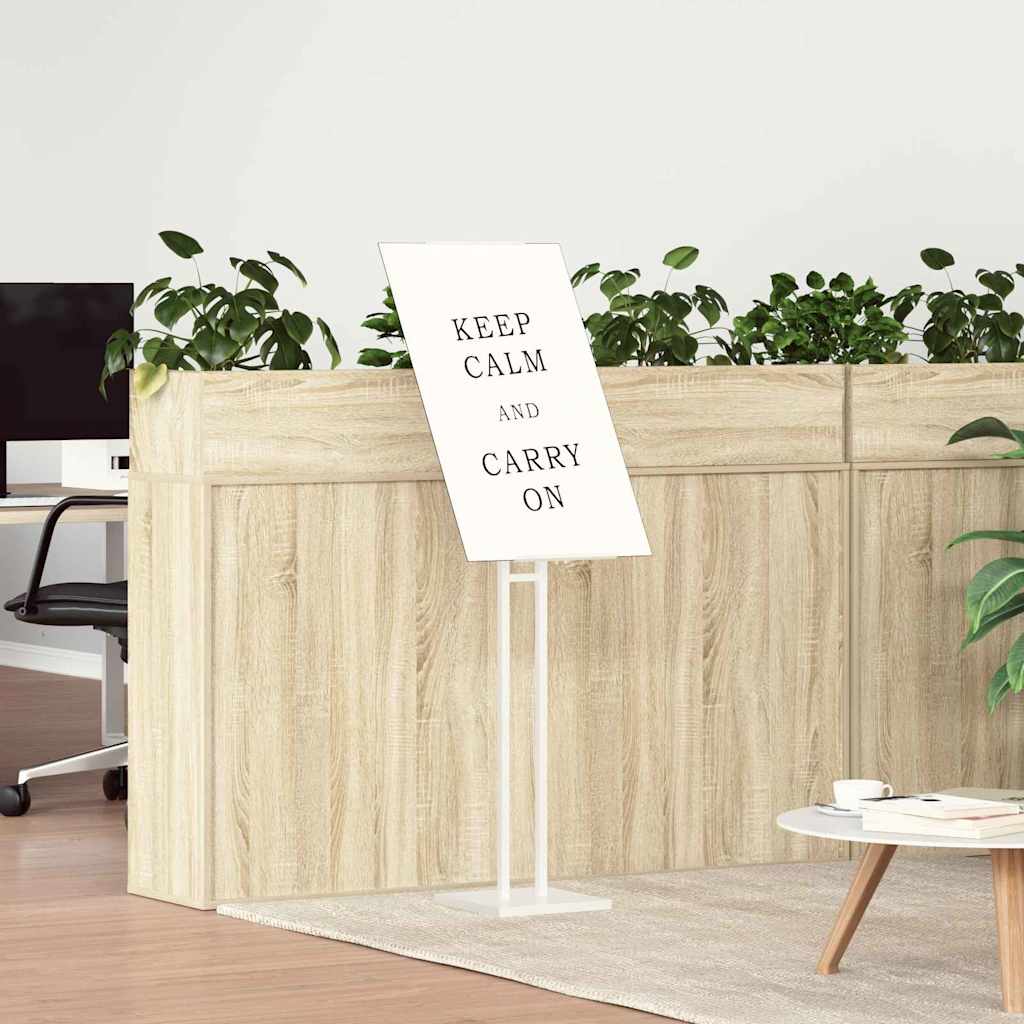 Panouri pentru Târguri 2 pcs Alb 26.5 x 26.5 x 127 cm Fier GartenMobel Dekor