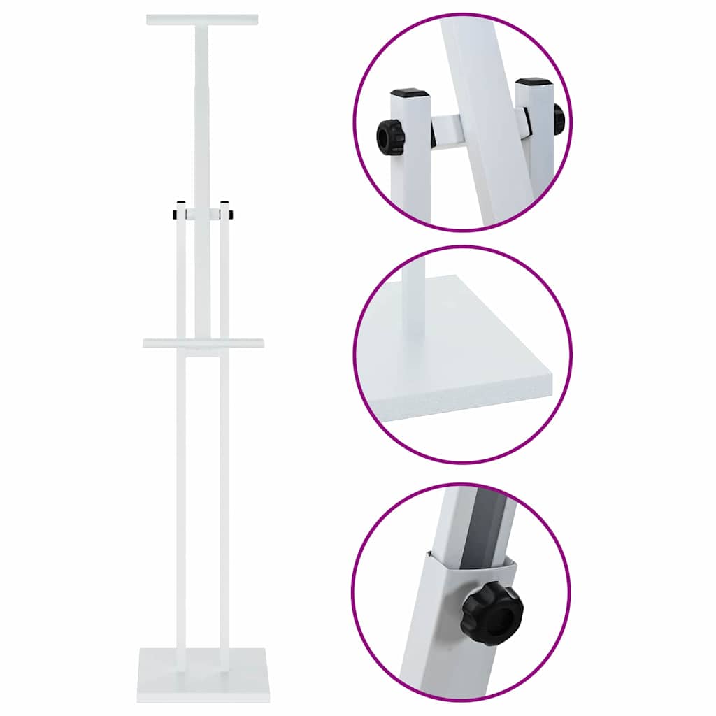 Panouri pentru Târguri 2 pcs Alb 26.5 x 26.5 x 127 cm Fier GartenMobel Dekor