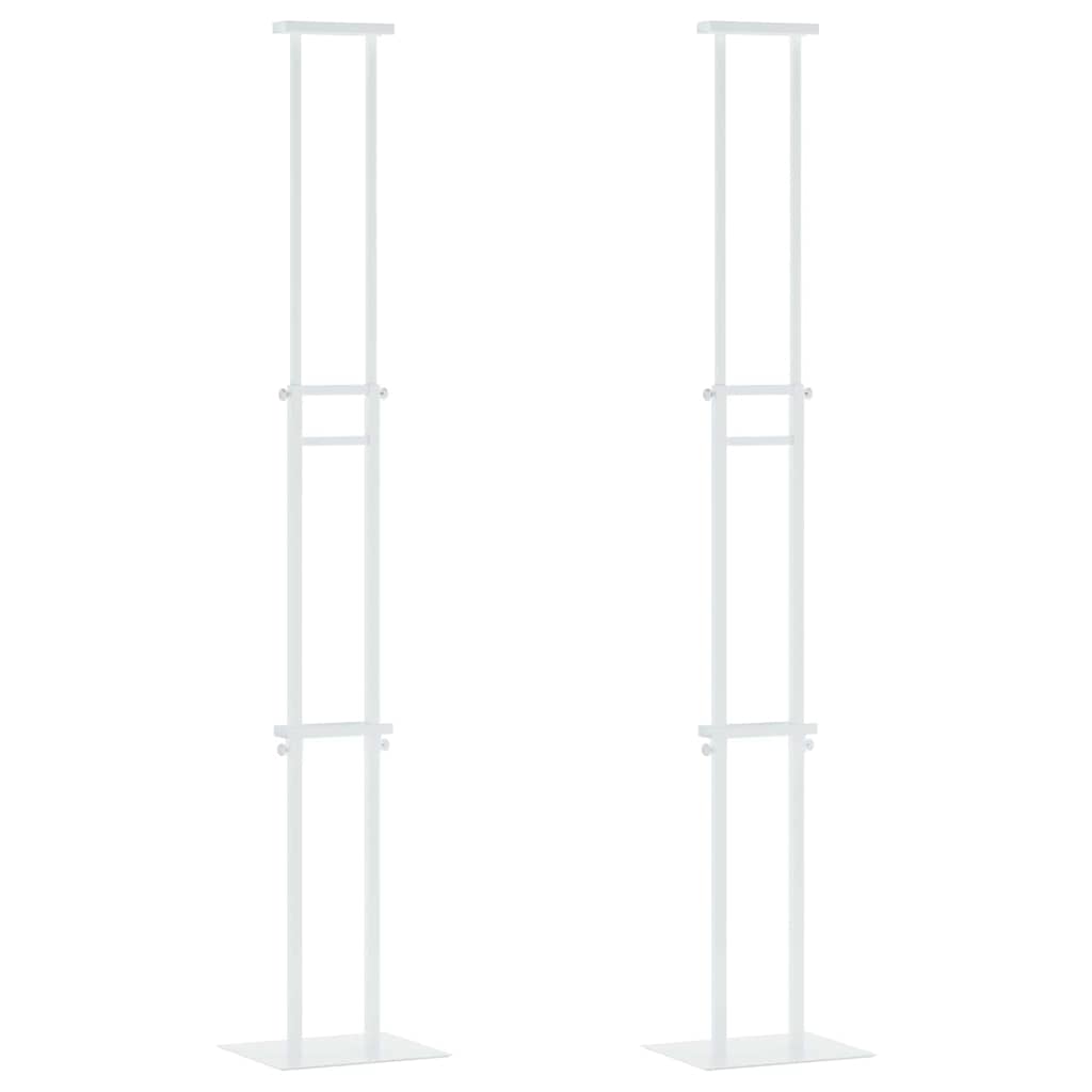 Panouri pentru Târguri 2 pcs Alb 30 x 24 x 208 cm Fier GartenMobel Dekor