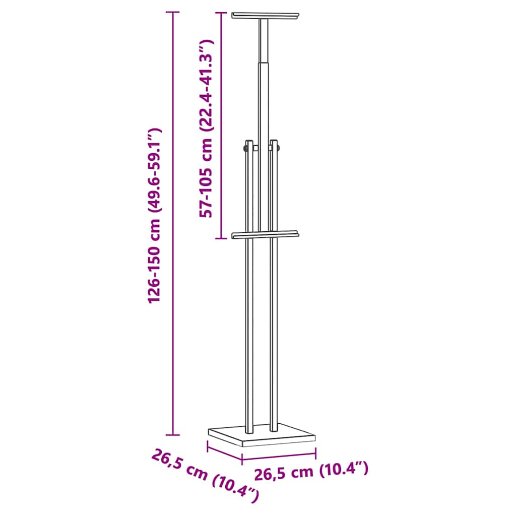 Panouri pentru Târguri 2 pcs Auriu 26.5 x 26.5 x 127 cm Fier GartenMobel Dekor