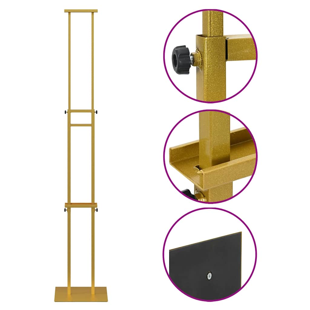 Panouri pentru Târguri 2 pcs Auriu 30 x 24 x 208 cm Fier GartenMobel Dekor