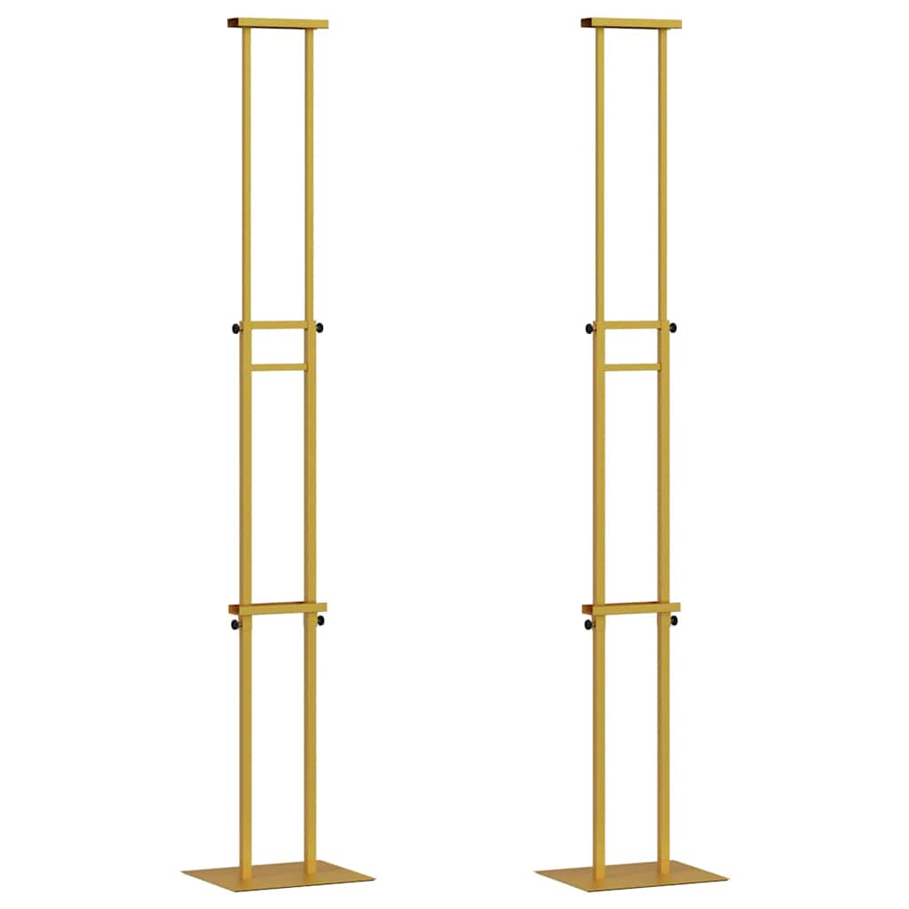 Panouri pentru Târguri 2 pcs Auriu 30 x 24 x 208 cm Fier GartenMobel Dekor