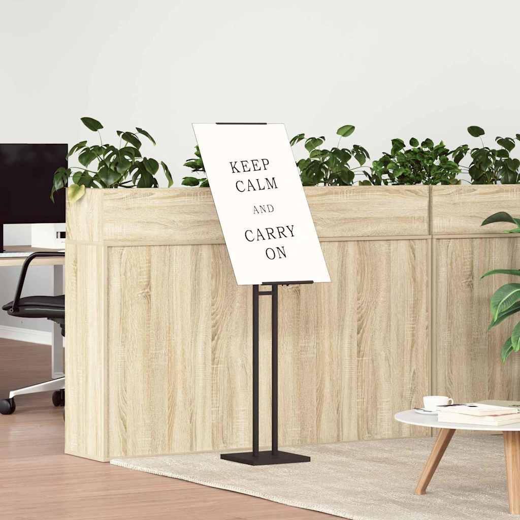 Panouri pentru Târguri 2 pcs Negru 26.5 x 26.5 x 127 cm Fier GartenMobel Dekor