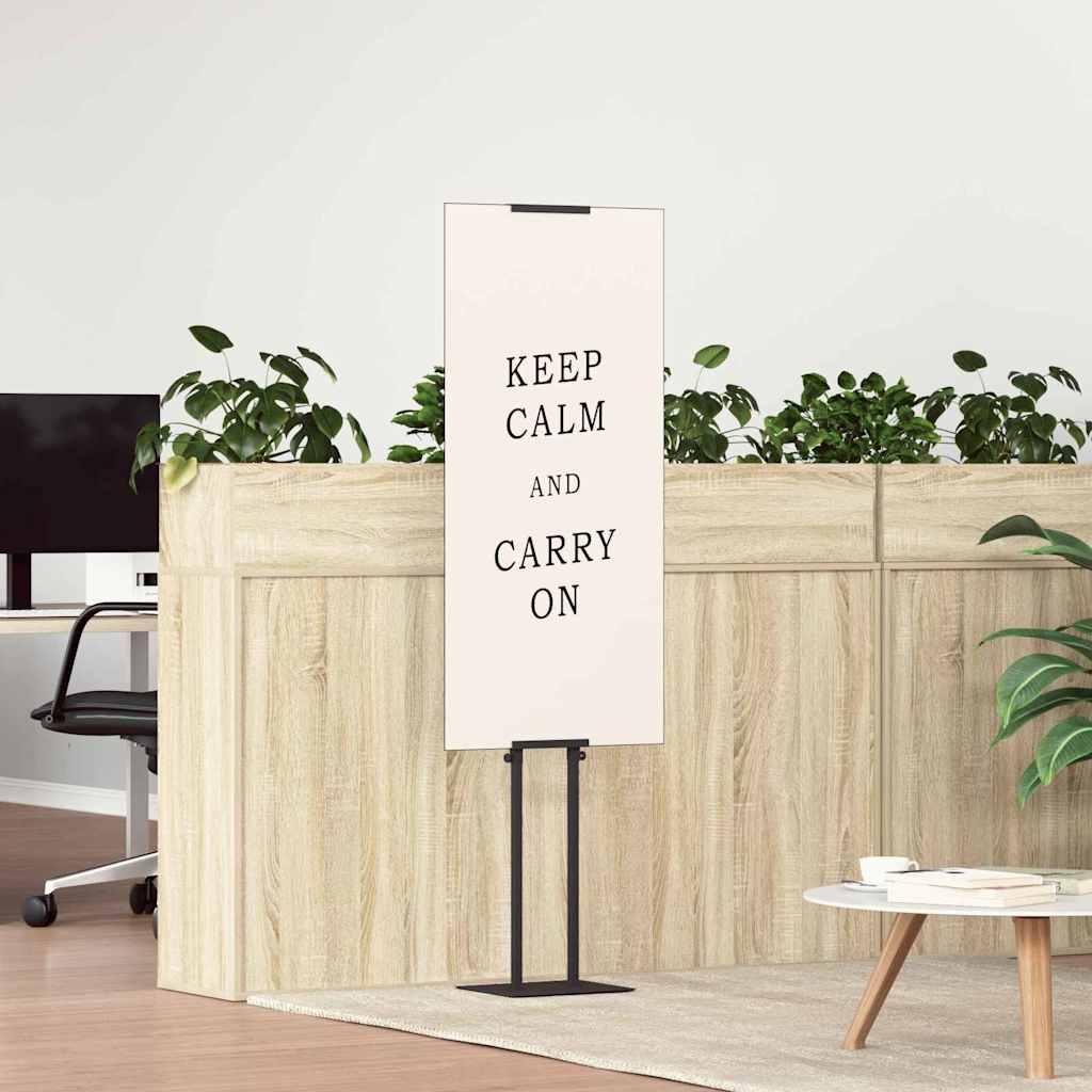 Panouri pentru Târguri 2 pcs Negru 30 x 24 x 208 cm Fier GartenMobel Dekor