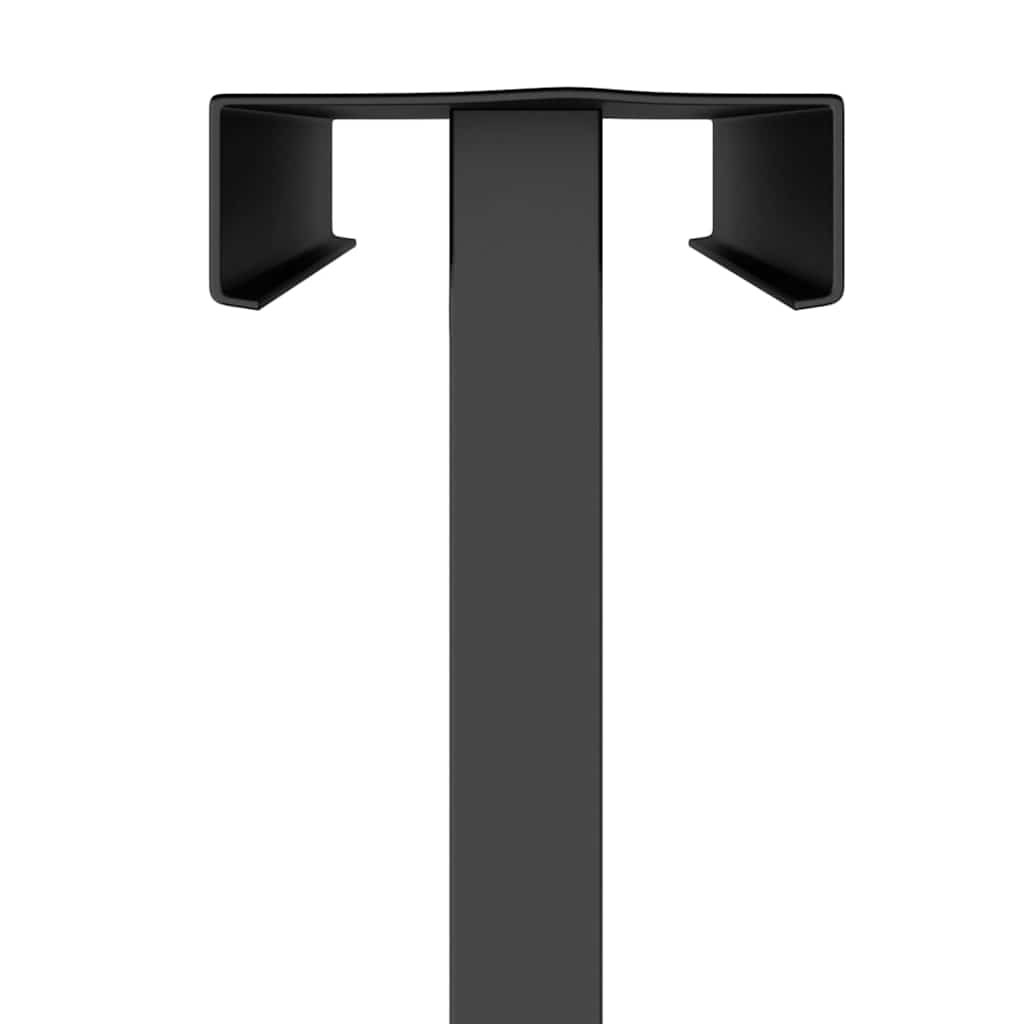 Panouri pentru Târguri 2 pcs Negru 30 x 24 x 208 cm Fier GartenMobel Dekor