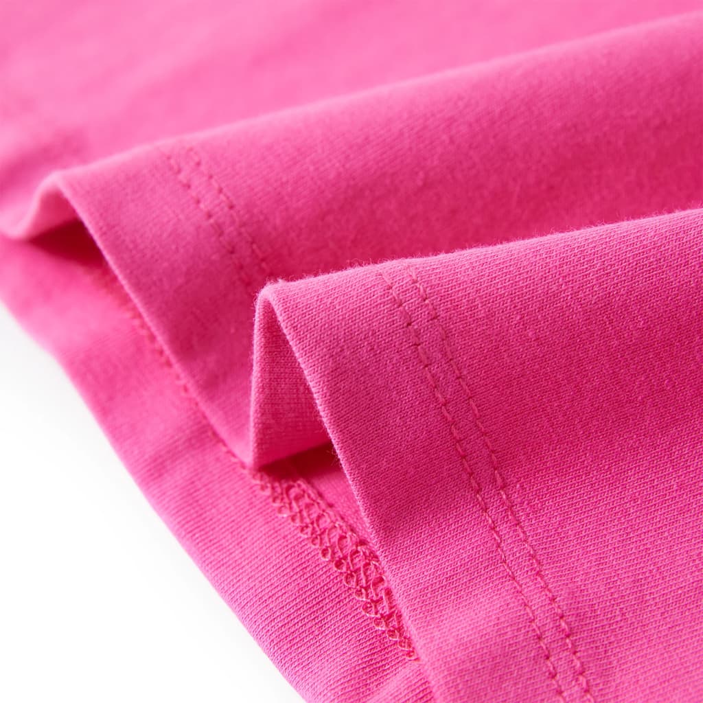 Tricou de copii, mâneci tip șapcă, roz închis, 128 GartenMobel Dekor