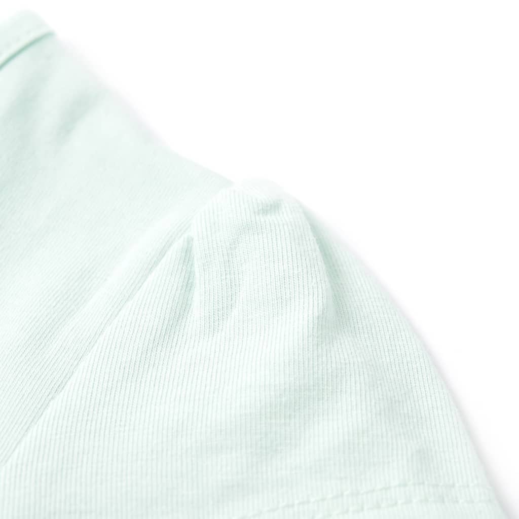 Tricou pentru copii, verde mentă deschis, 104 GartenMobel Dekor