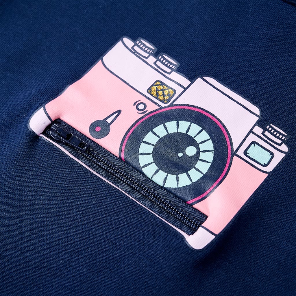 Tricou pentru copii, bleumarin, 140 GartenMobel Dekor