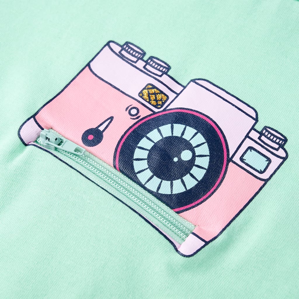 Tricou pentru copii, verde aprins, 140 GartenMobel Dekor