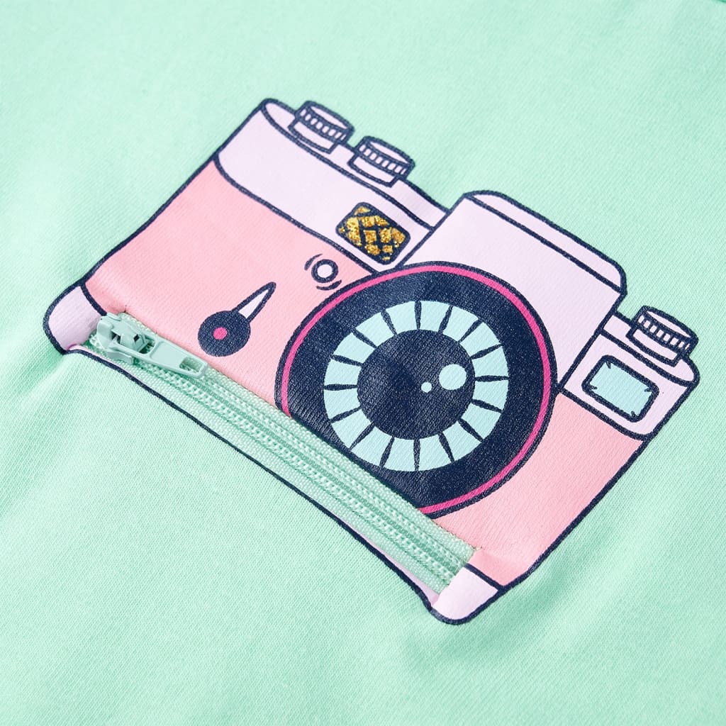 Tricou pentru copii, verde aprins, 92 GartenMobel Dekor