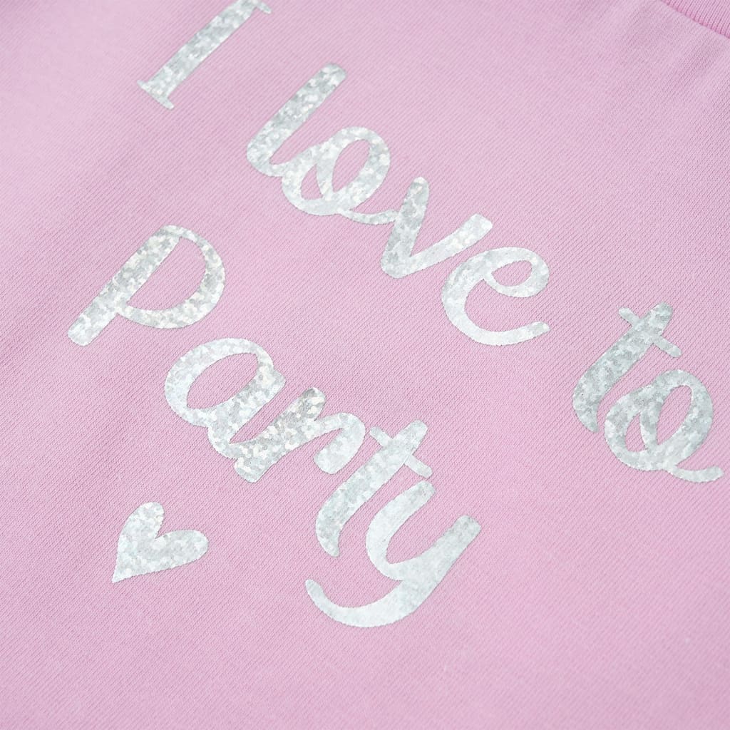 Tricou pentru copii cu mâneci cu volane, lila, 104 GartenMobel Dekor