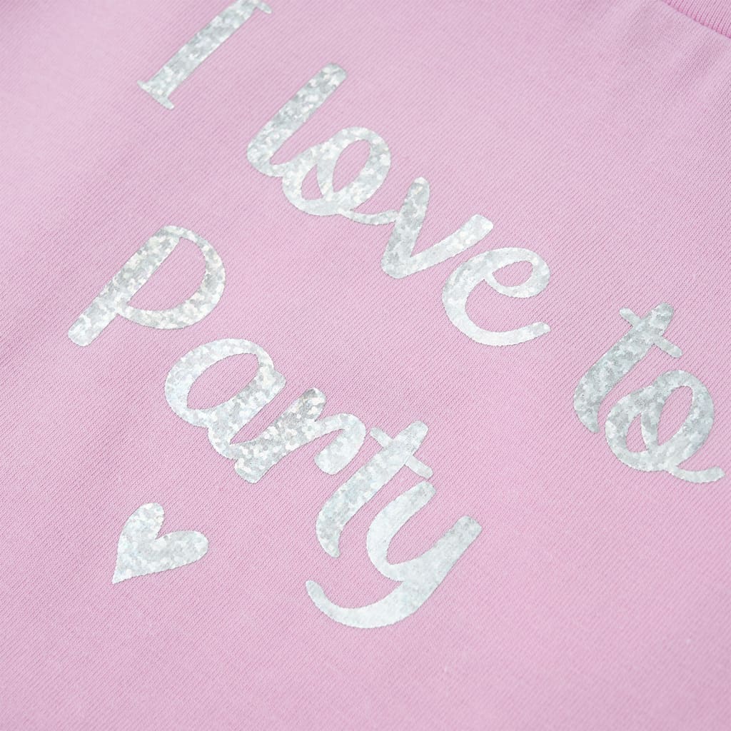 Tricou pentru copii cu mâneci cu volane, lila, 92 GartenMobel Dekor