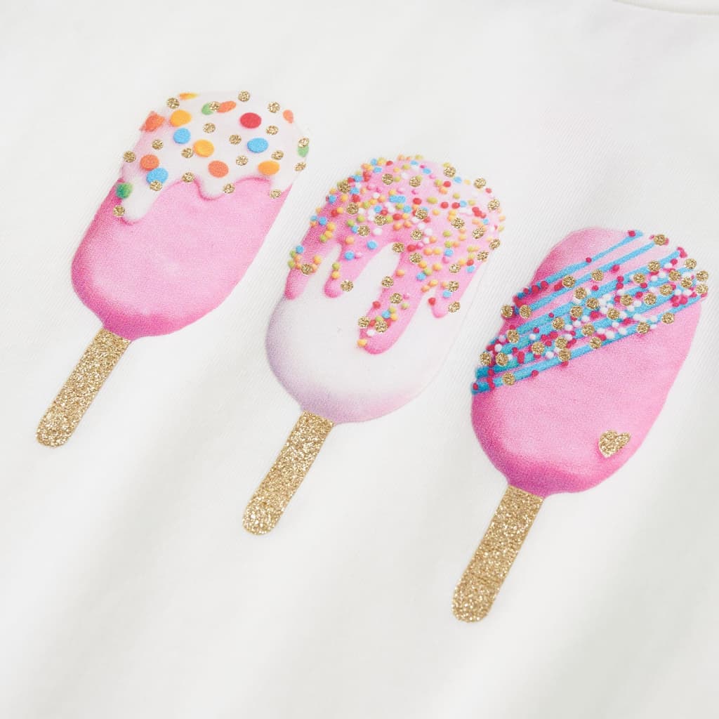 Tricou pentru copii, ecru, 104 GartenMobel Dekor