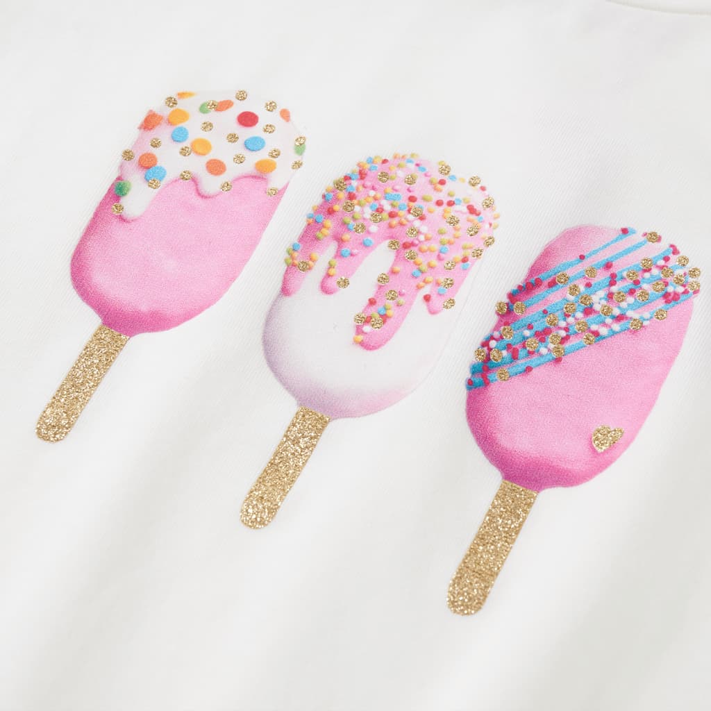 Tricou pentru copii, ecru, 140 GartenMobel Dekor