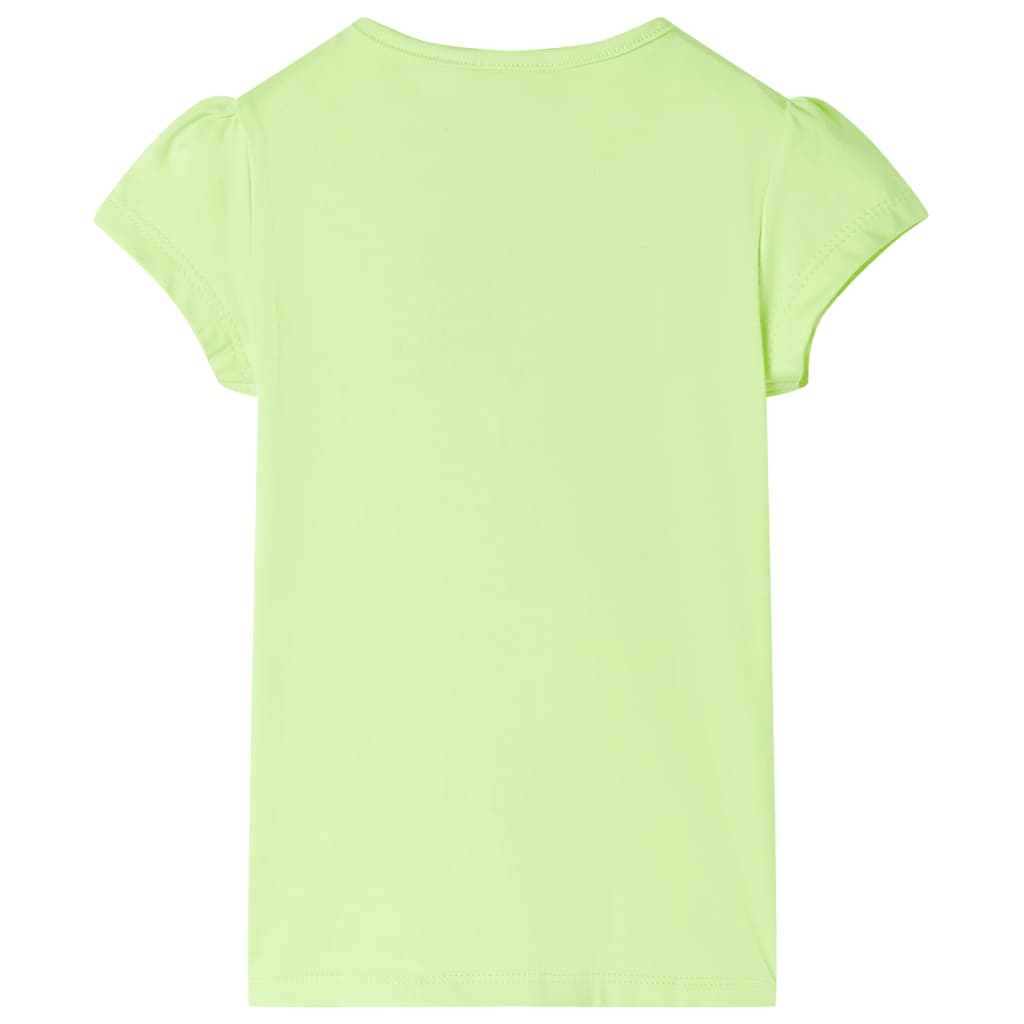 Tricou pentru copii, galben neon, 104 GartenMobel Dekor