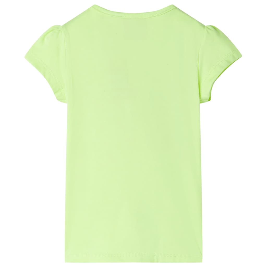 Tricou pentru copii, galben neon, 116 GartenMobel Dekor