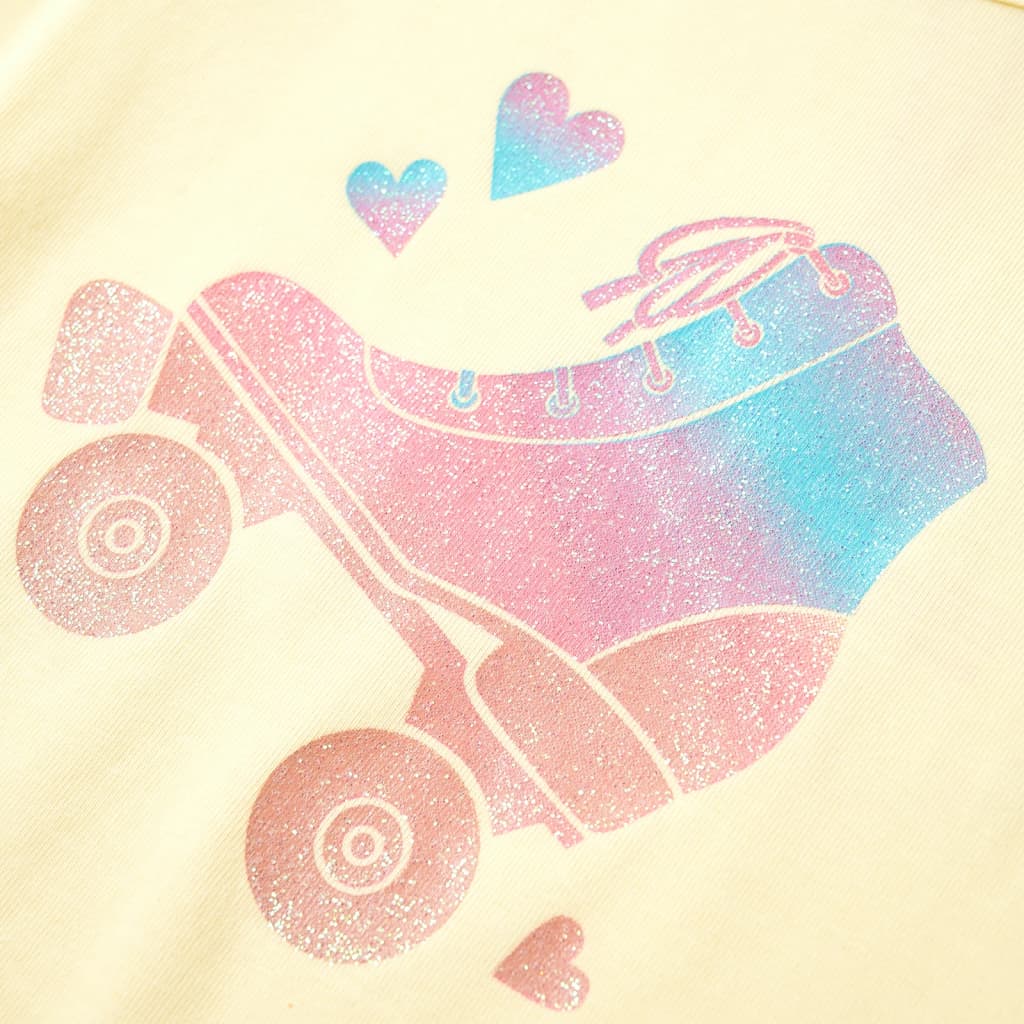 Tricou pentru copii, galben pal, 140 GartenMobel Dekor