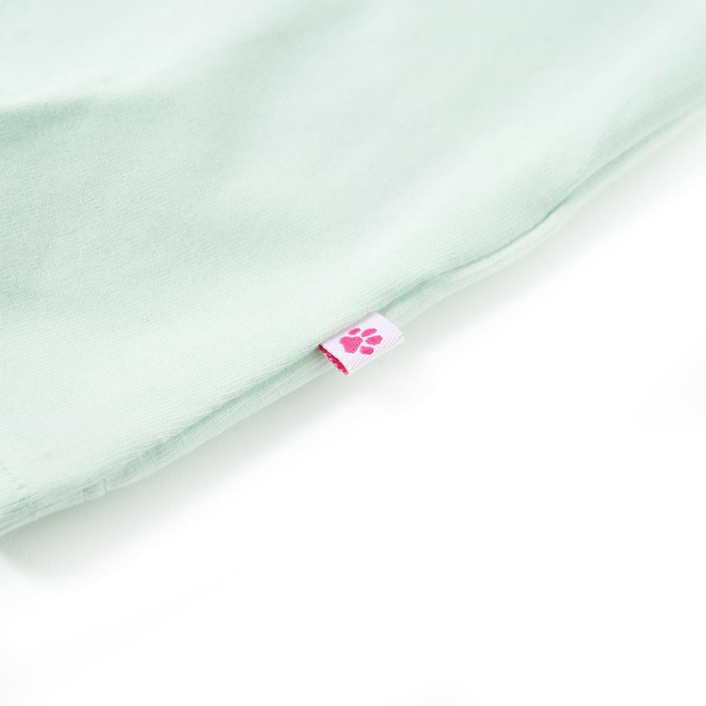 Tricou pentru copii, verde mentă deschis, 116 GartenMobel Dekor